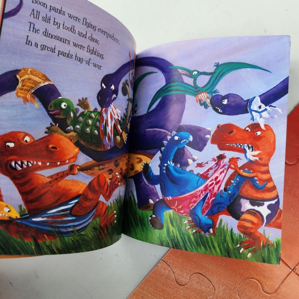 Dinosaurs Love Underpants Book and Floor Jigsaw Puzzle Toddler Toys 36 Pieces - Picture 9 of 9